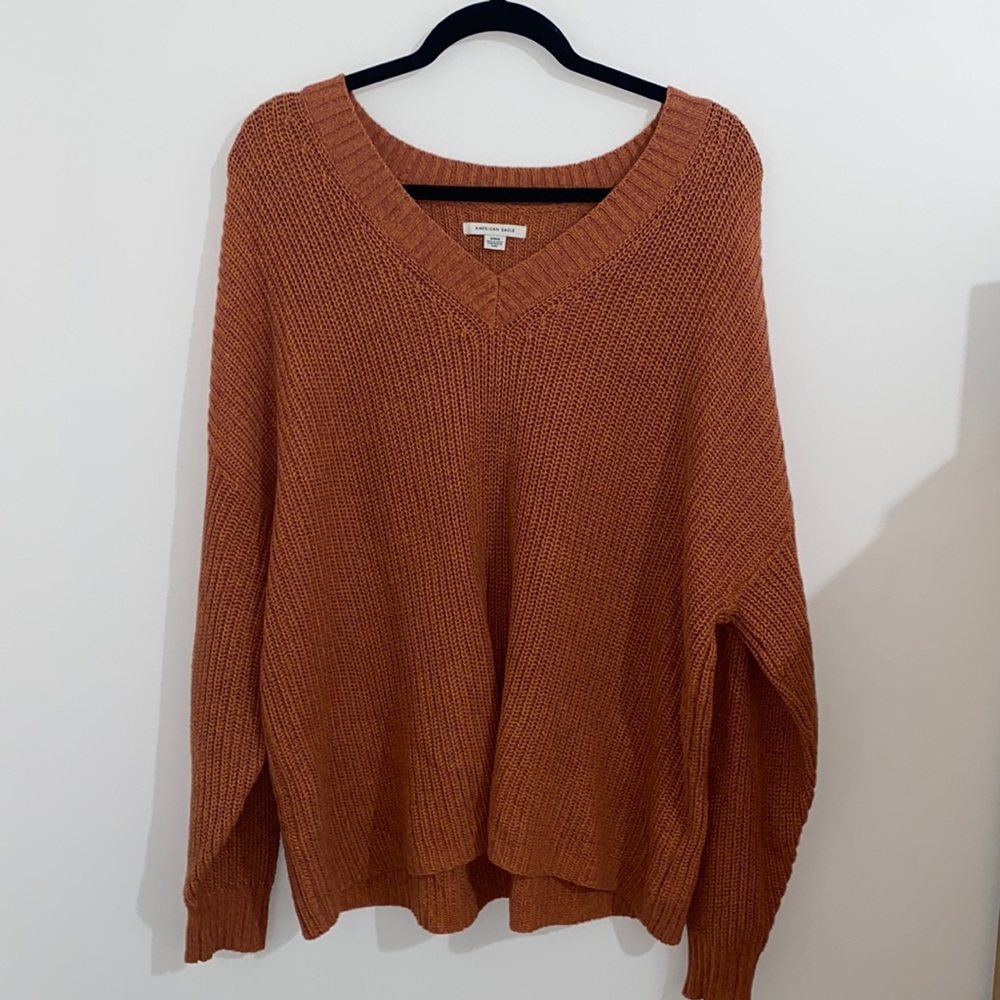 American Eagle Orange Sweater